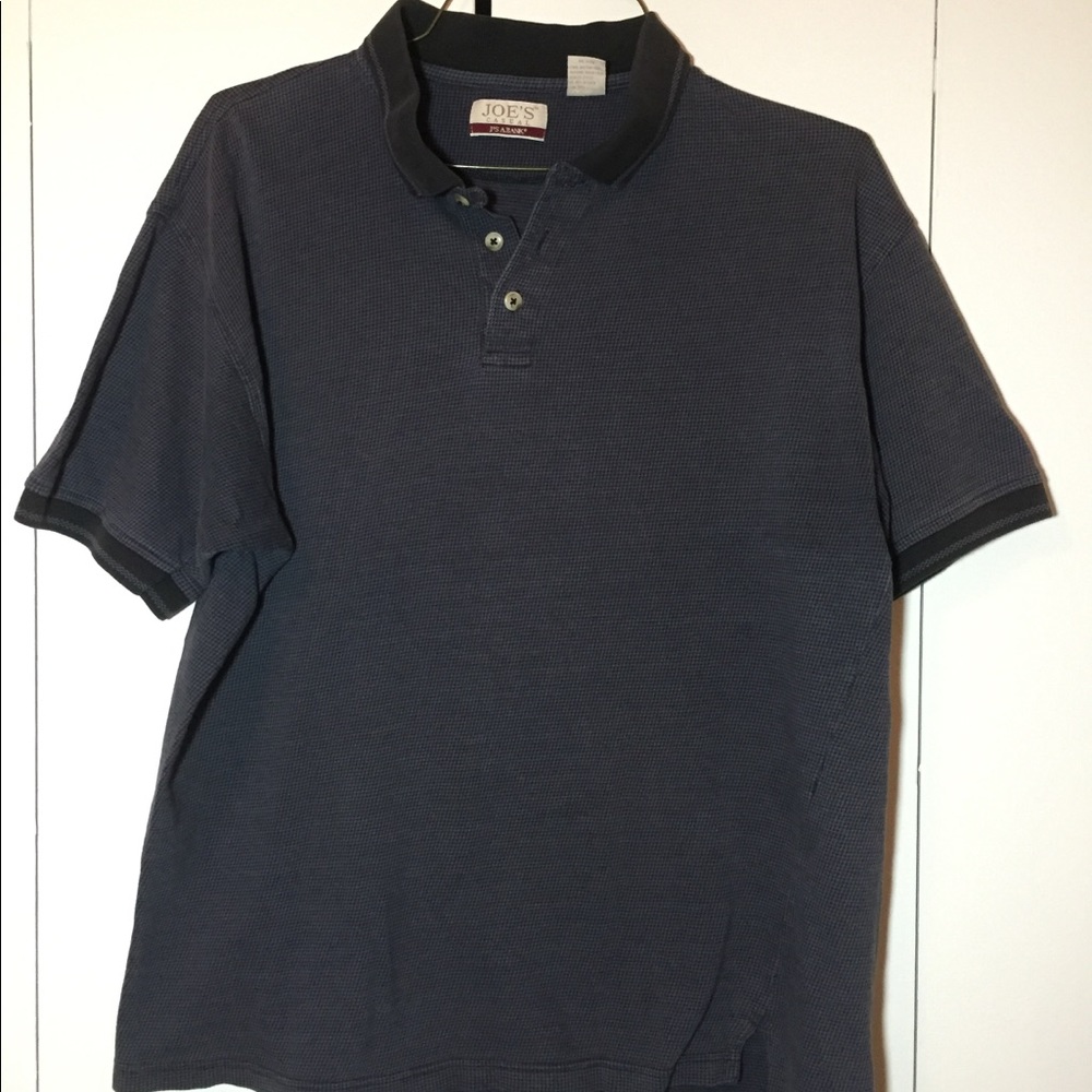 Joe’s Casual Golf Shirt, Blue Herringbone